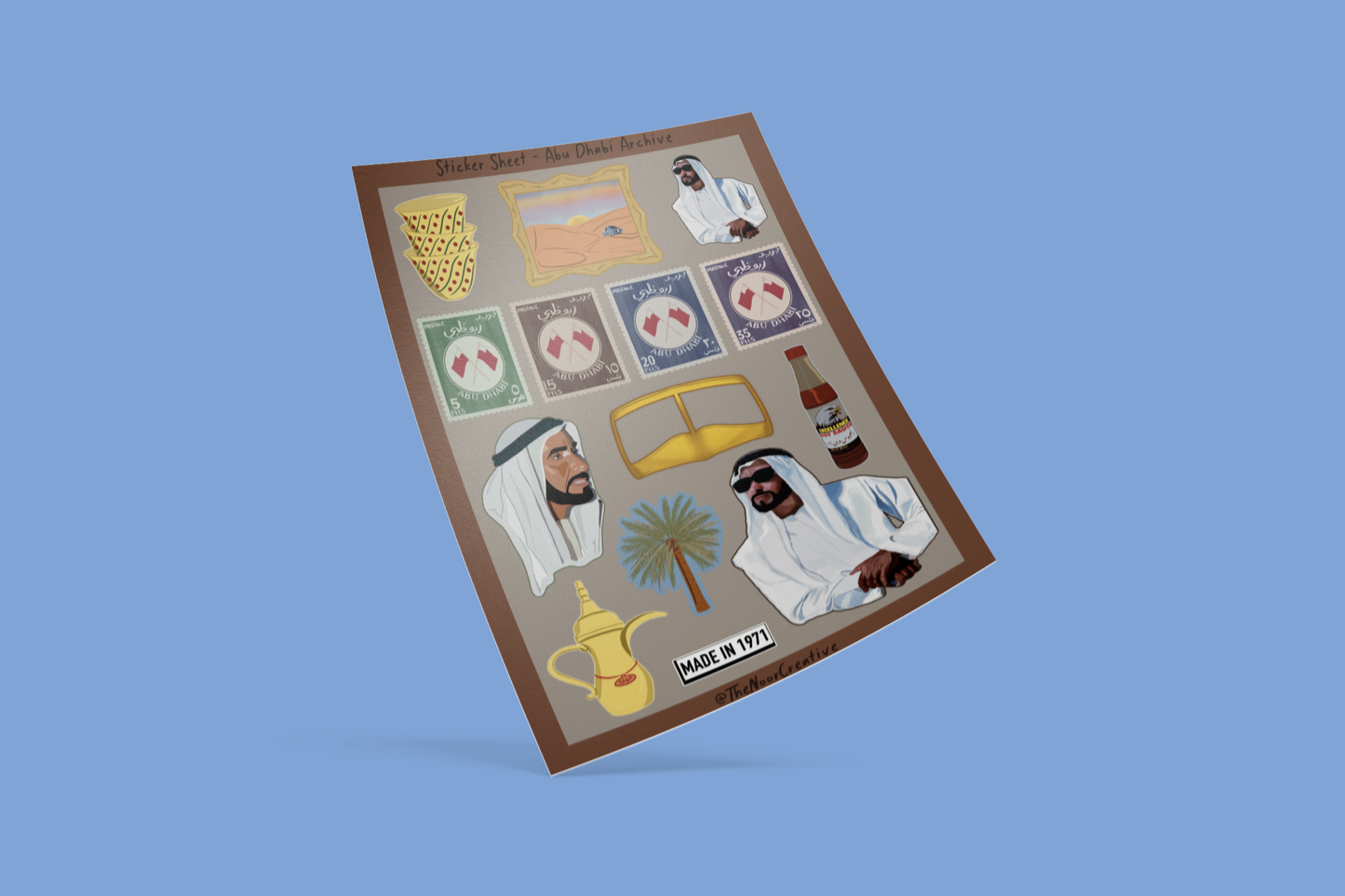 Abu Dhabi Archive Sticker Sheet