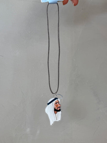 Sheikh Zayed Portrait Hanging Charm