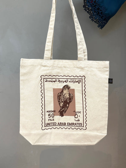 Small Falcon Stamp Tote
