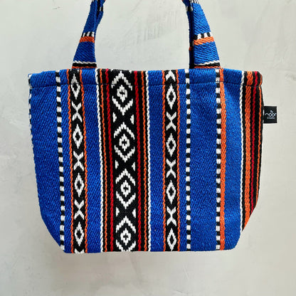 Royal Blue Sadu Mini Tote