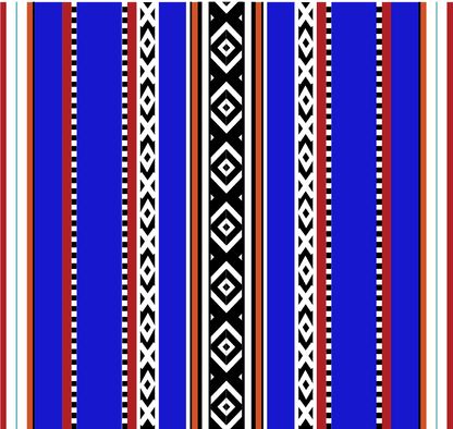 Royal Blue Sadu Tote