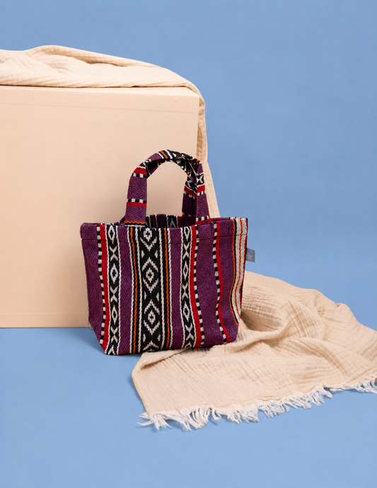 Purple Sadu Mini Tote