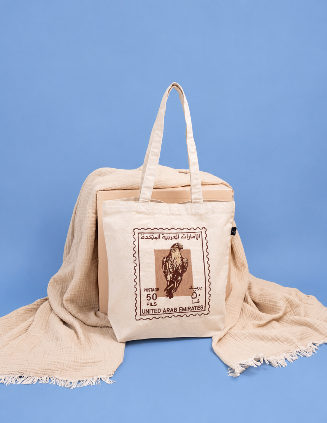 Small Falcon Stamp Tote