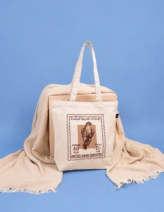 Small Falcon Stamp Tote