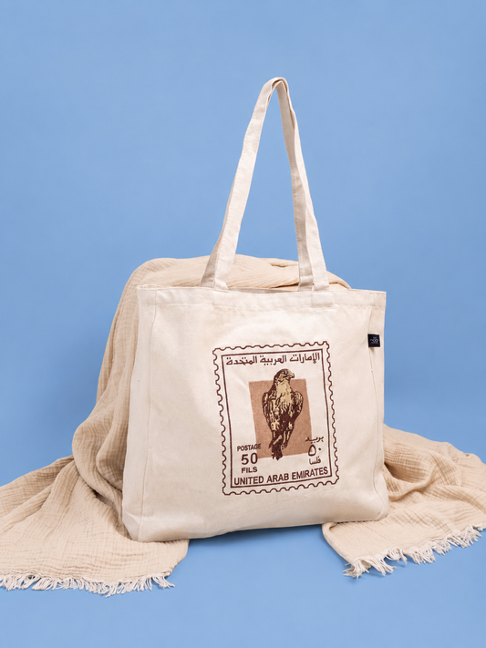Large Falcon Stamp Tote