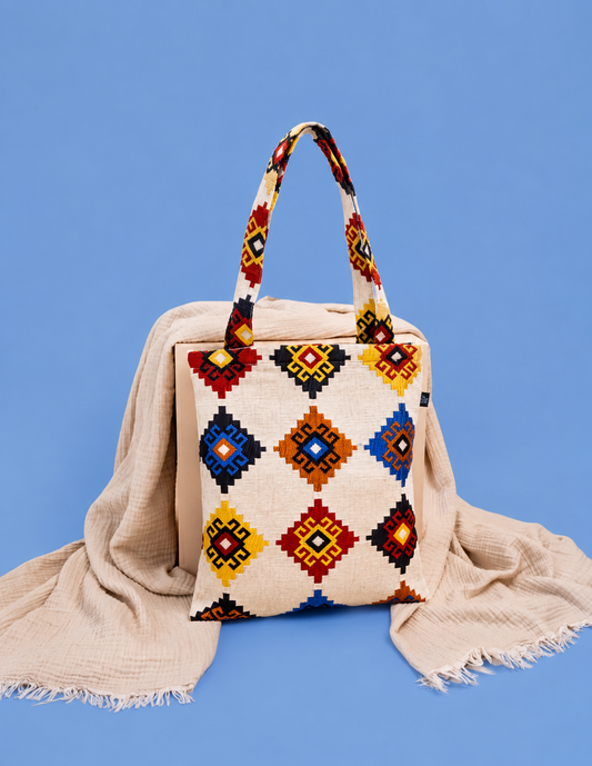 Cream Karawana Tote