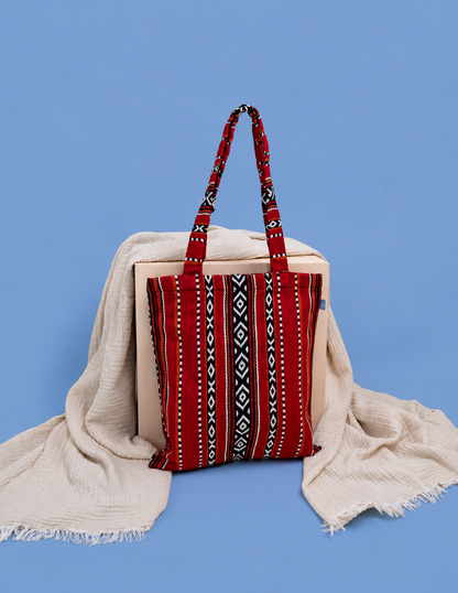 Red Sadu Tote