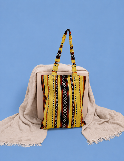 Yellow Sadu Tote