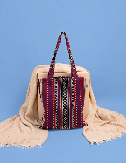 Purple Sadu Tote