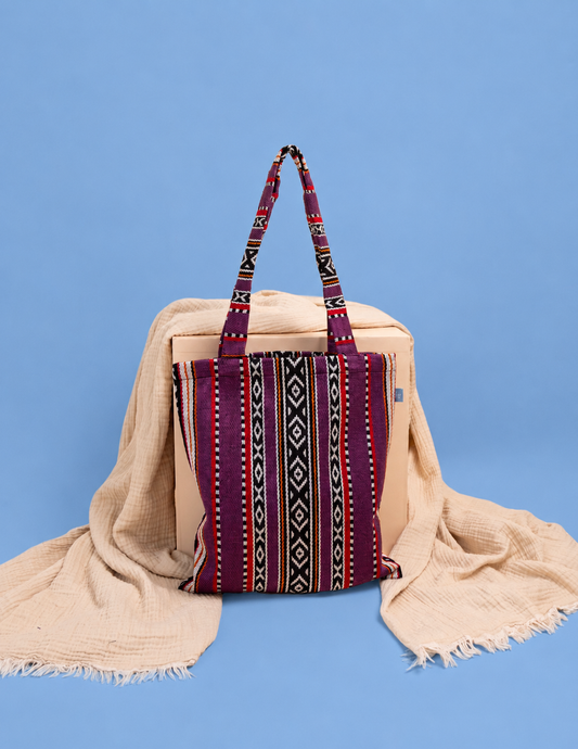 Purple Sadu Tote