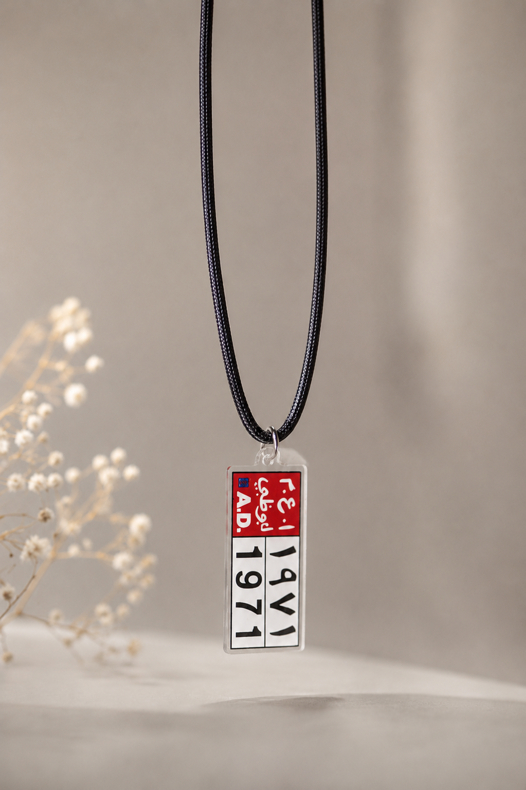 Abu Dhabi 1971 Plate Hanging Charm