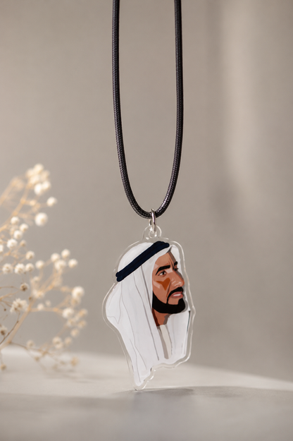 Sheikh Zayed Portrait Hanging Charm
