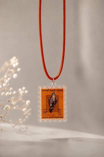 Falcon Stamp Hanging Charm