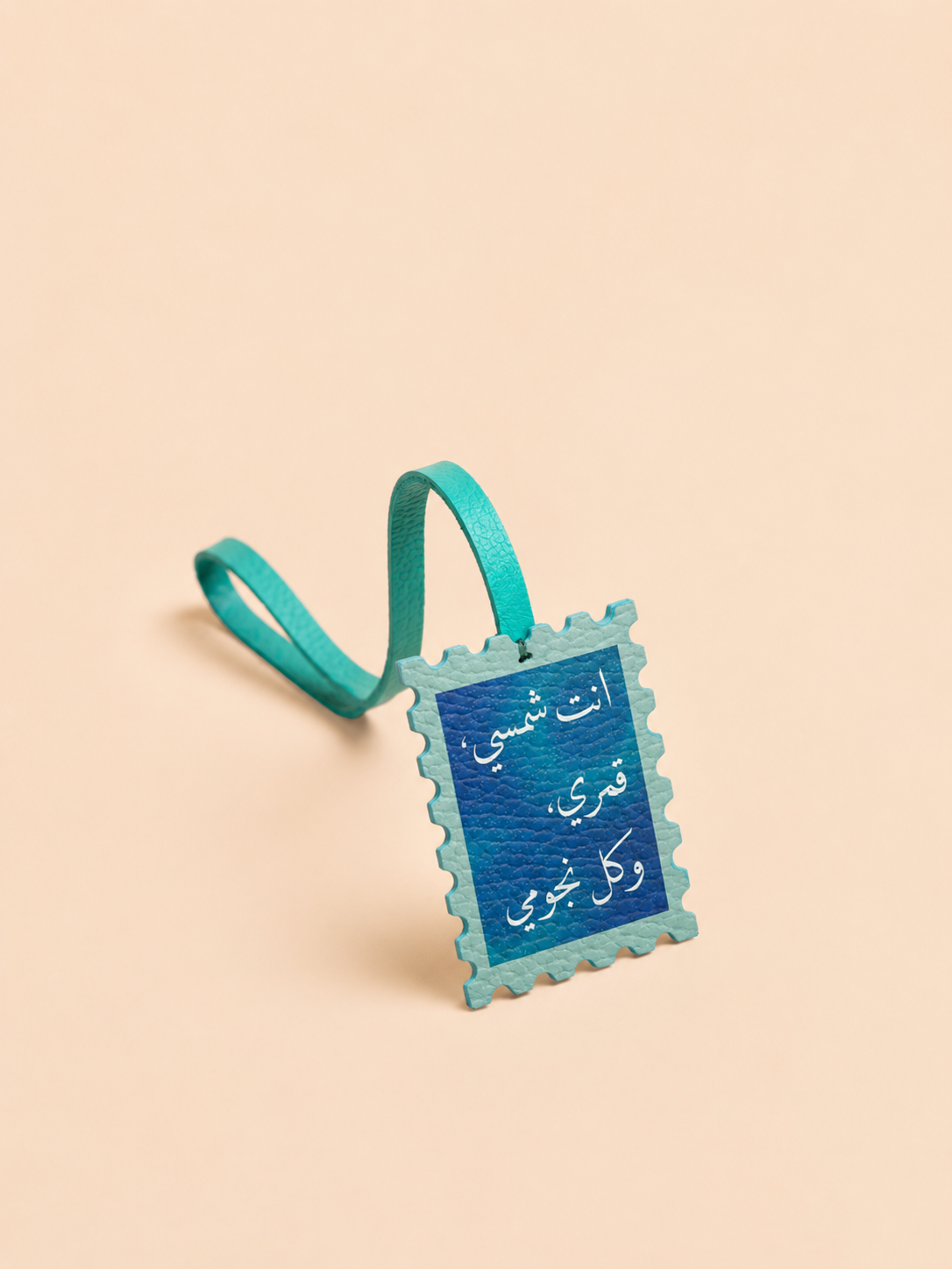 Sun Moon Stars Stamp Leather Charm