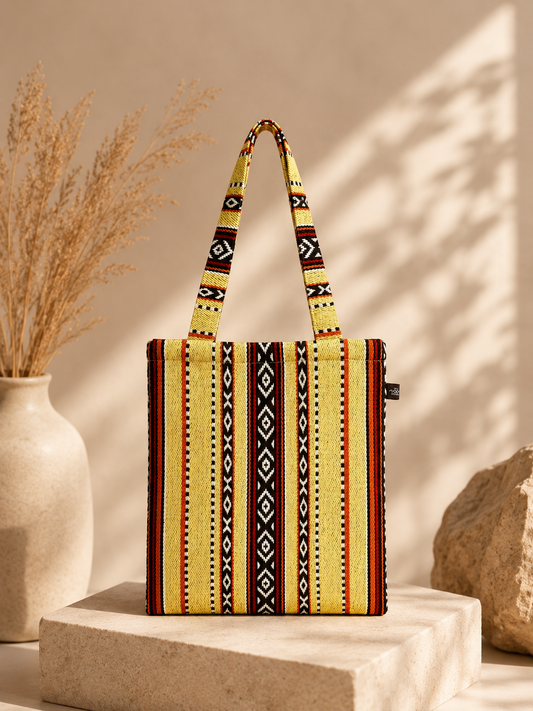 Yellow Sadu Tote