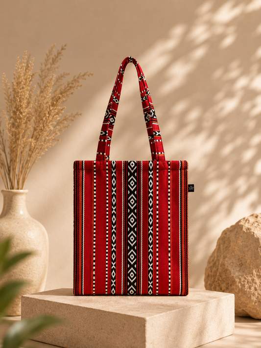 Red Sadu Tote