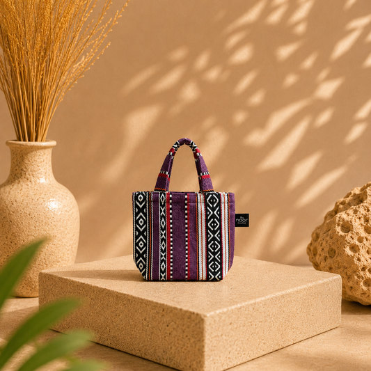 Purple Sadu Mini Tote