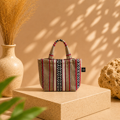 Brown Sadu Mini Tote