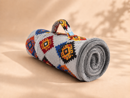 Light Grey Karawana Blanket