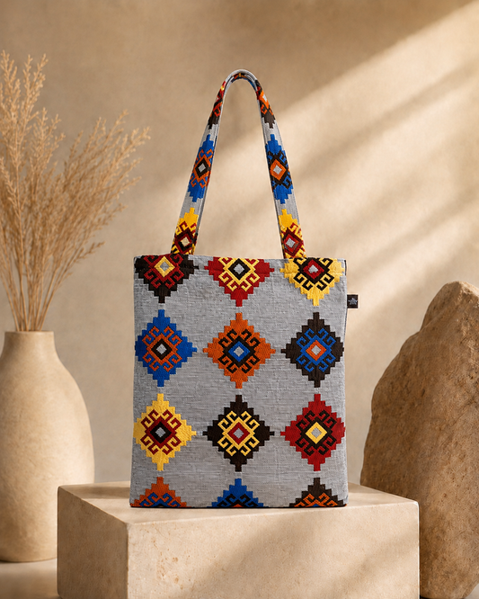 Light Grey Karawana Tote