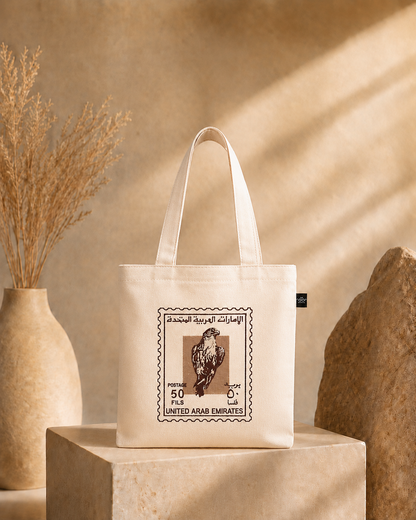 Small Falcon Stamp Tote
