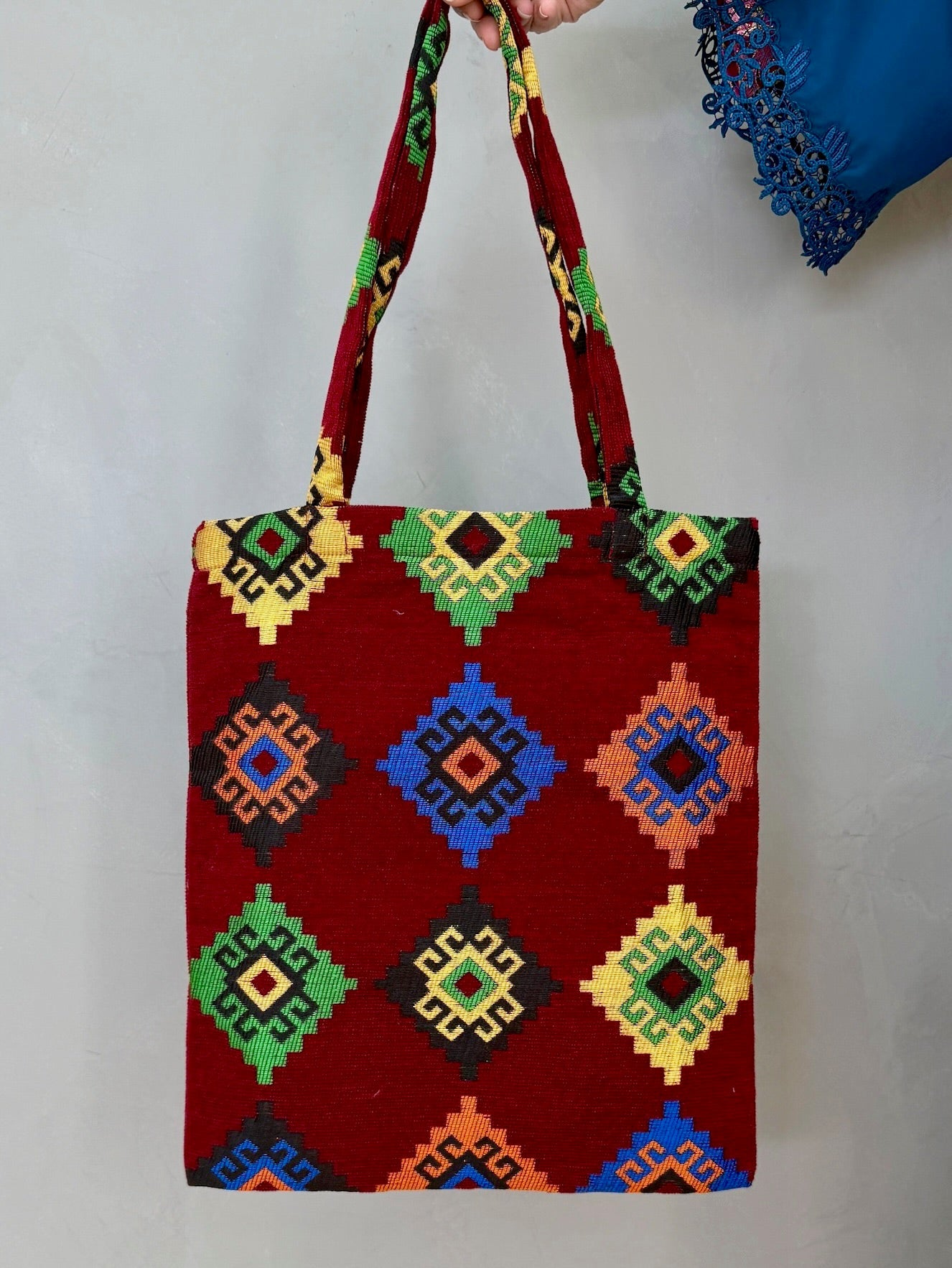 Maroon Karawana Tote