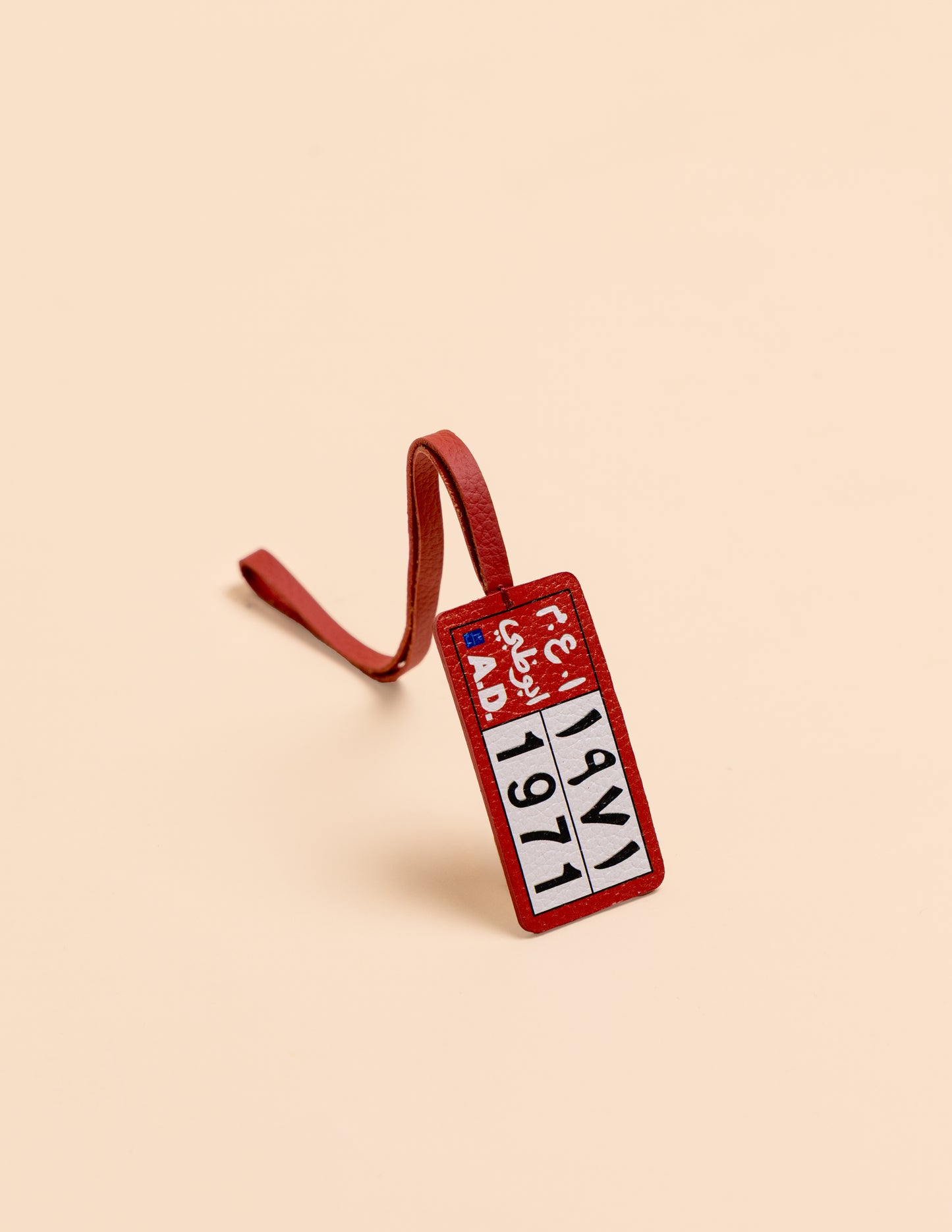 AD 1971 Plate Leather Charm