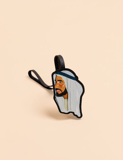 Baba Zayed Bold Leather Charm