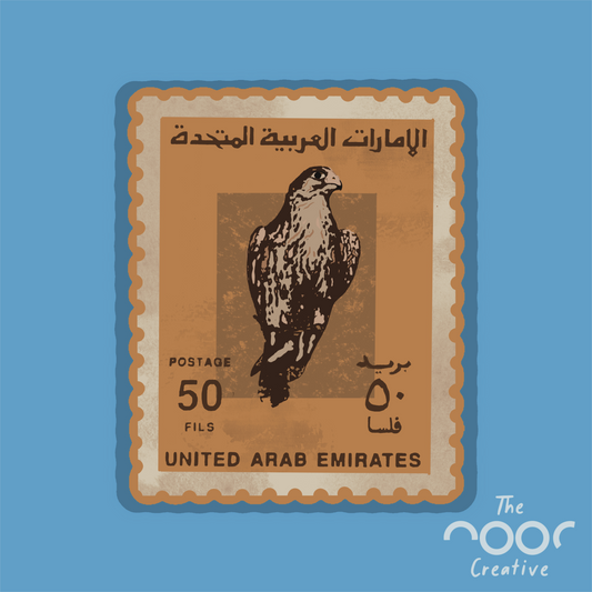 Falcon Stamp Sticker