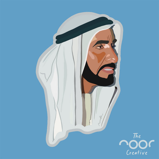 Zayed Illustration Sticker