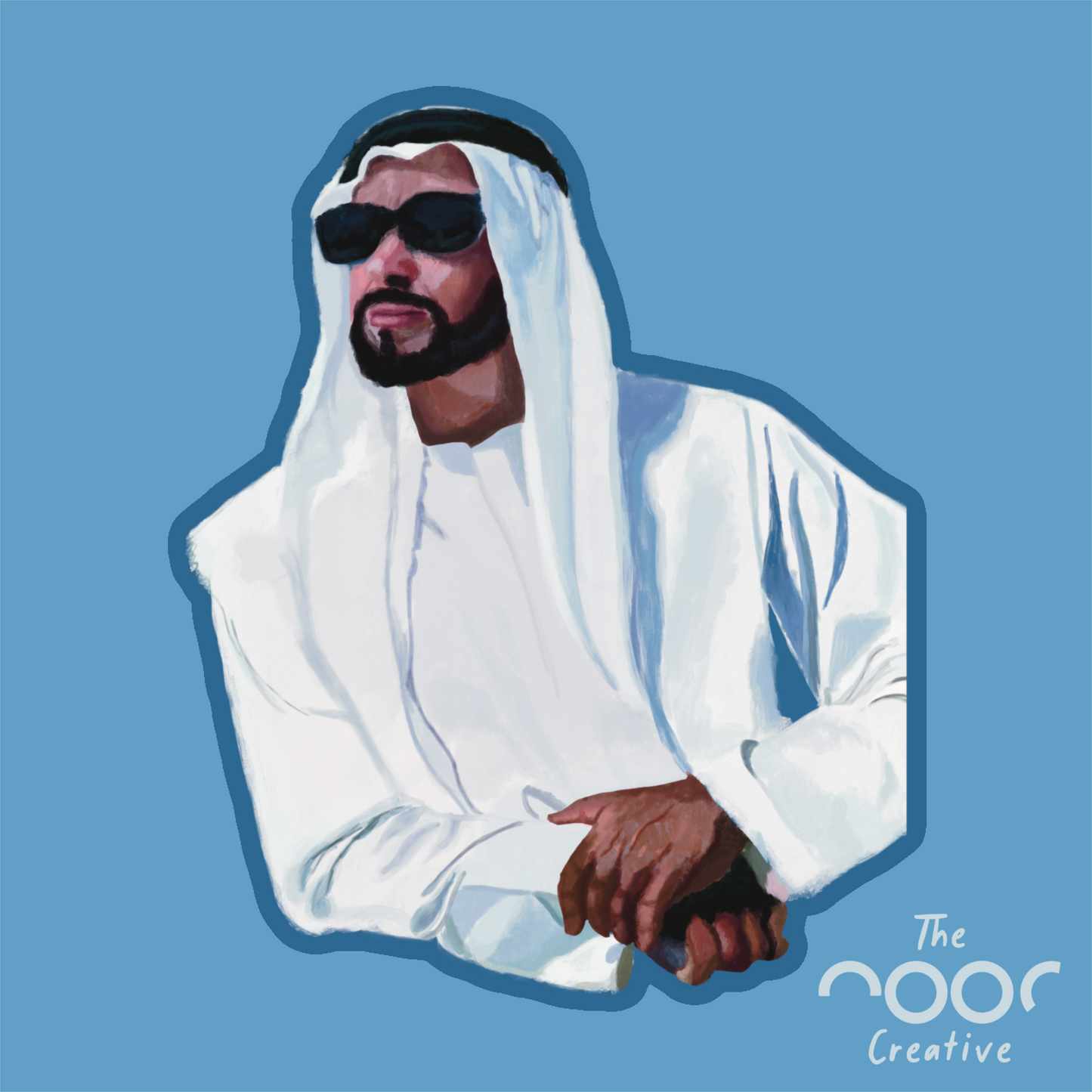 Zayed Glasses Sticker