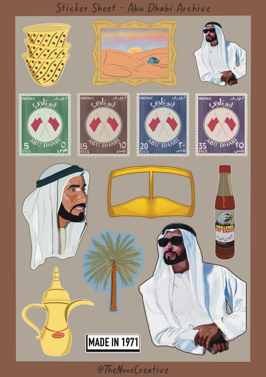 Abu Dhabi Archive - Sticker Sheet