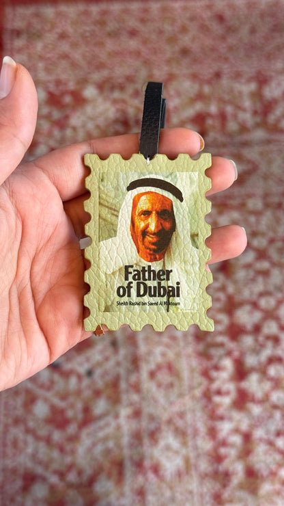 Father Of Dubai Leather Charm