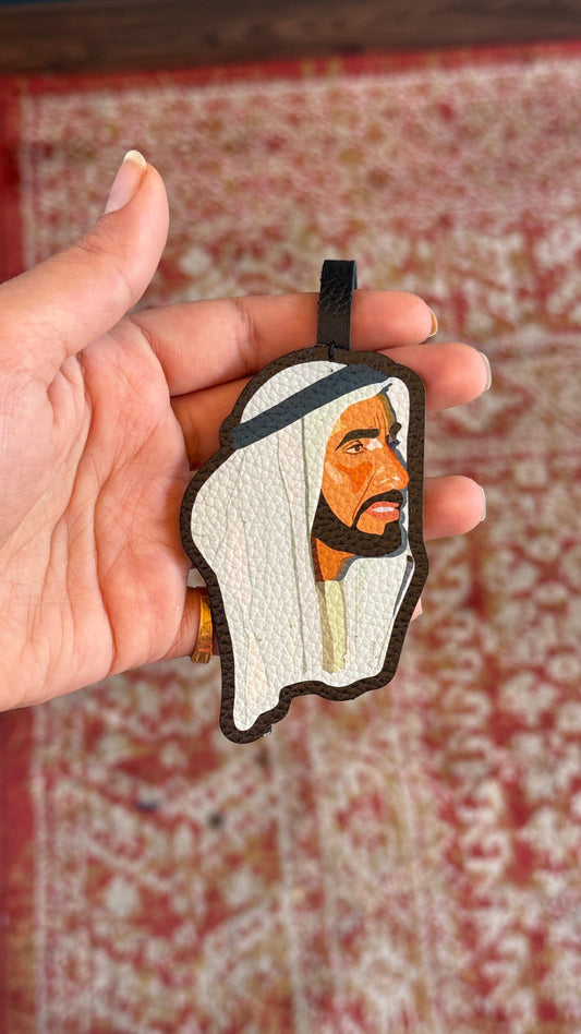 Baba Zayed Bold Leather Charm