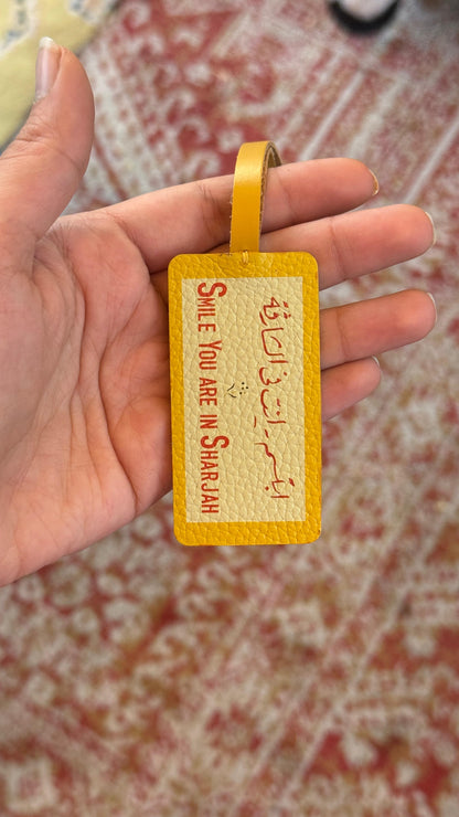 Smile You're In Sharjah Leather Charm