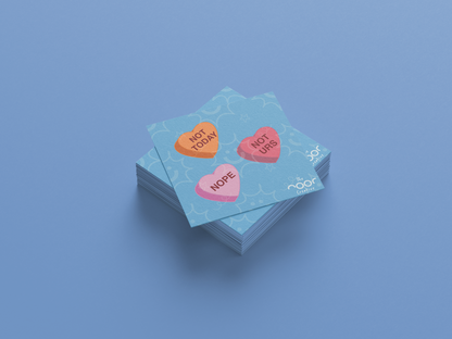 Not Today Hearts Sticker