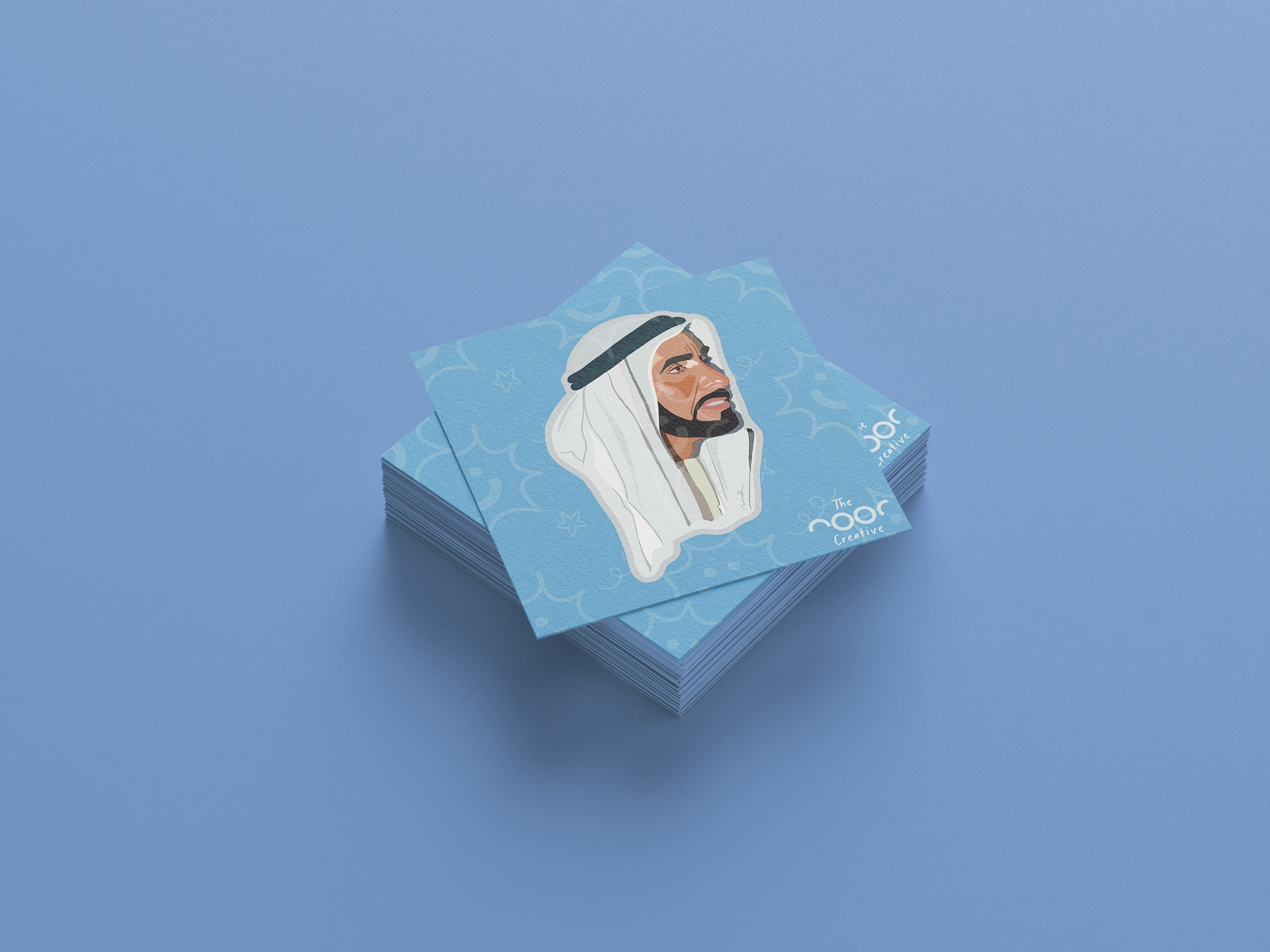 Baba Zayed Bold Sticker – The Noor Creative